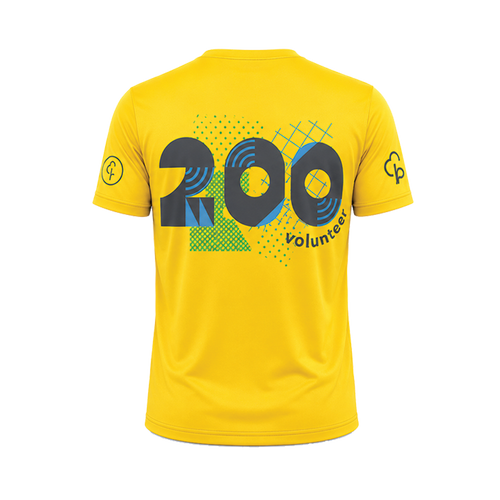 junior parkrun Freiwilligen-Meilenstein-200-T-Shirt
