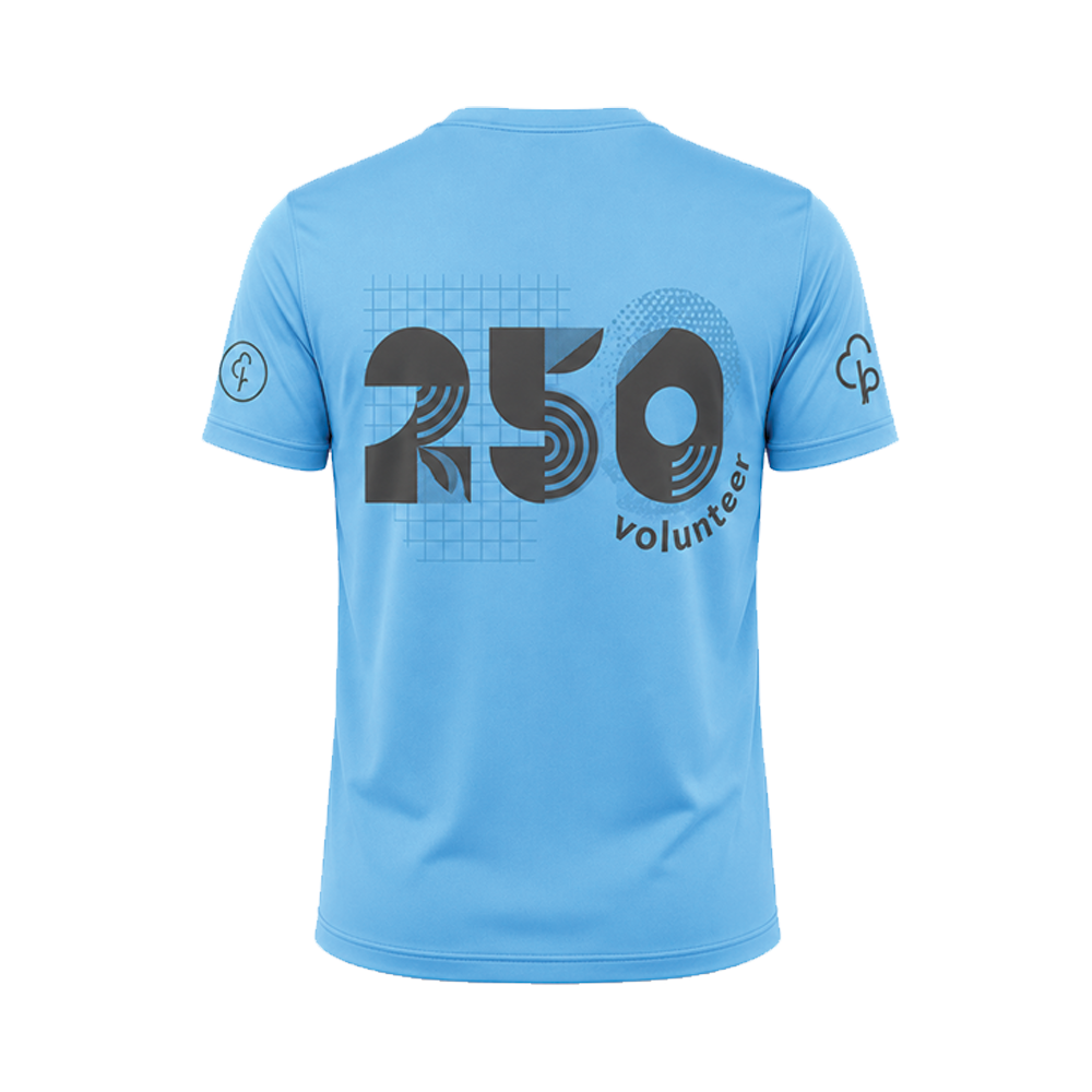junior parkrun Volunteer Milestone 250 Tee