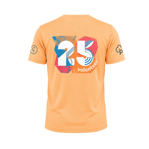 junior parkrun Freiwilligen-Meilenstein-25-T-Shirt