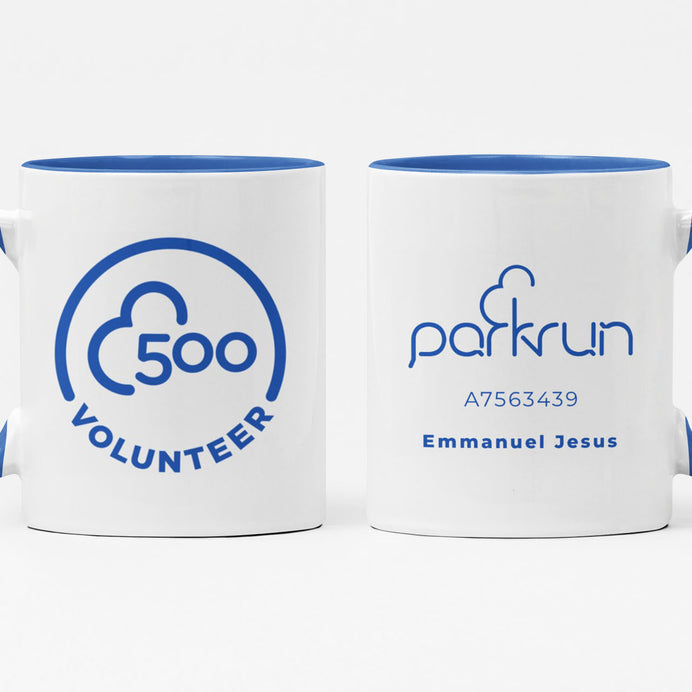 parkrun Meilenstein 500 – Freiwilligen-Tasse