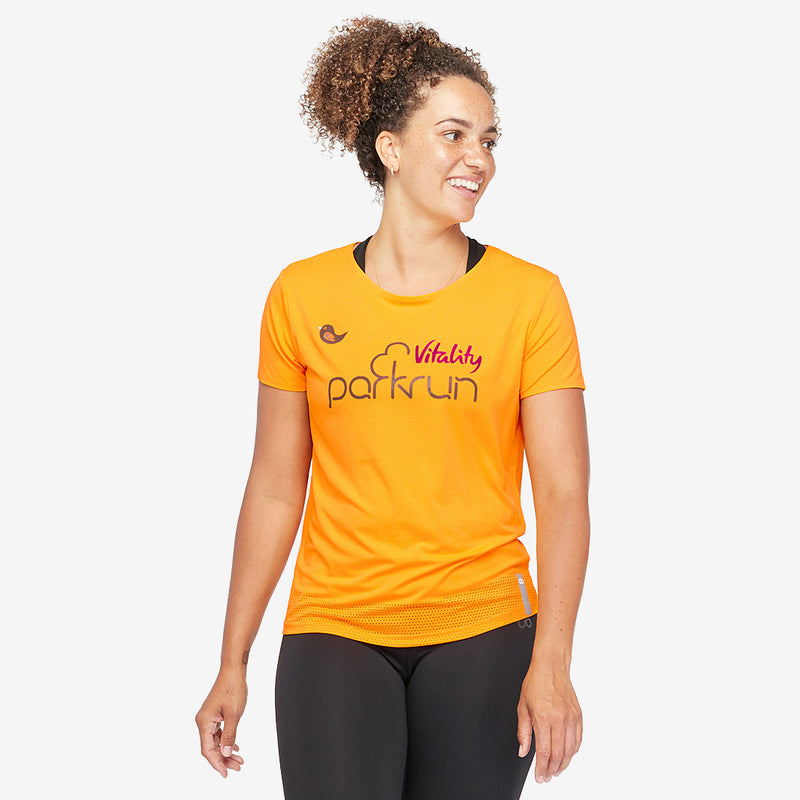 parkrun UK Womens T-Shirt - Apricot