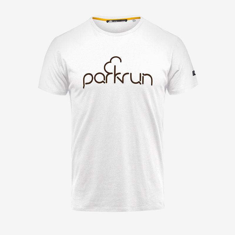 parkrun mens t-shirt - white