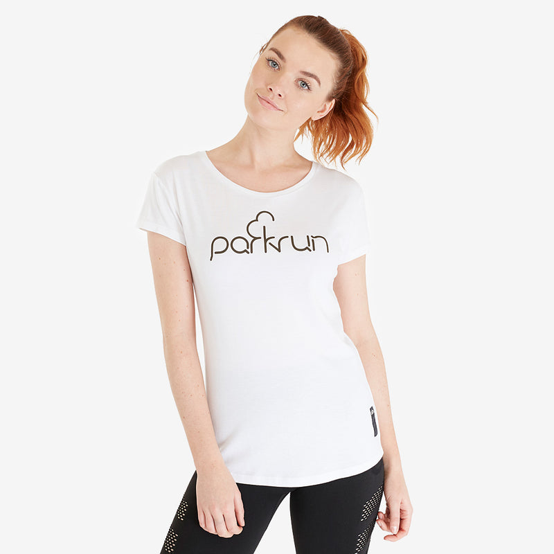 parkrun Womens Cotton T-Shirt - White