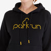 parkrun womens overhead hoody - black