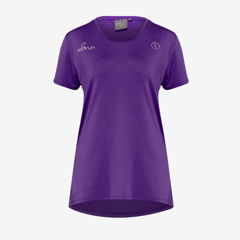 parkrun Milestone Womens T-Shirt 25 - Purple