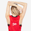 parkrun Milestone Womens Vest 50 - Red
