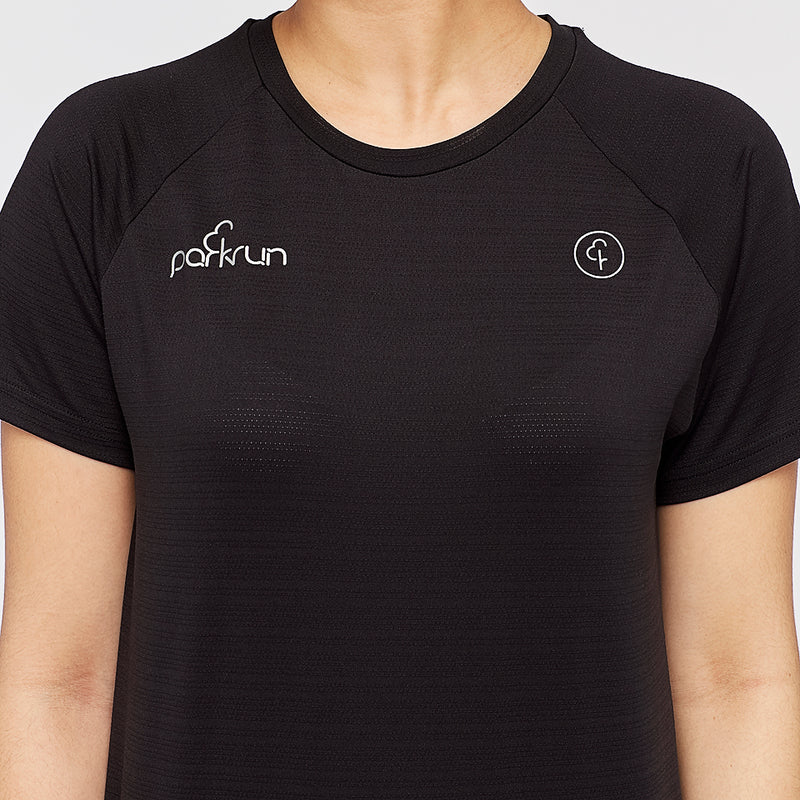 parkrun Milestone Women's T-Shirt 100 - Black