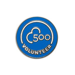 Volunteer 500 Pin Badge