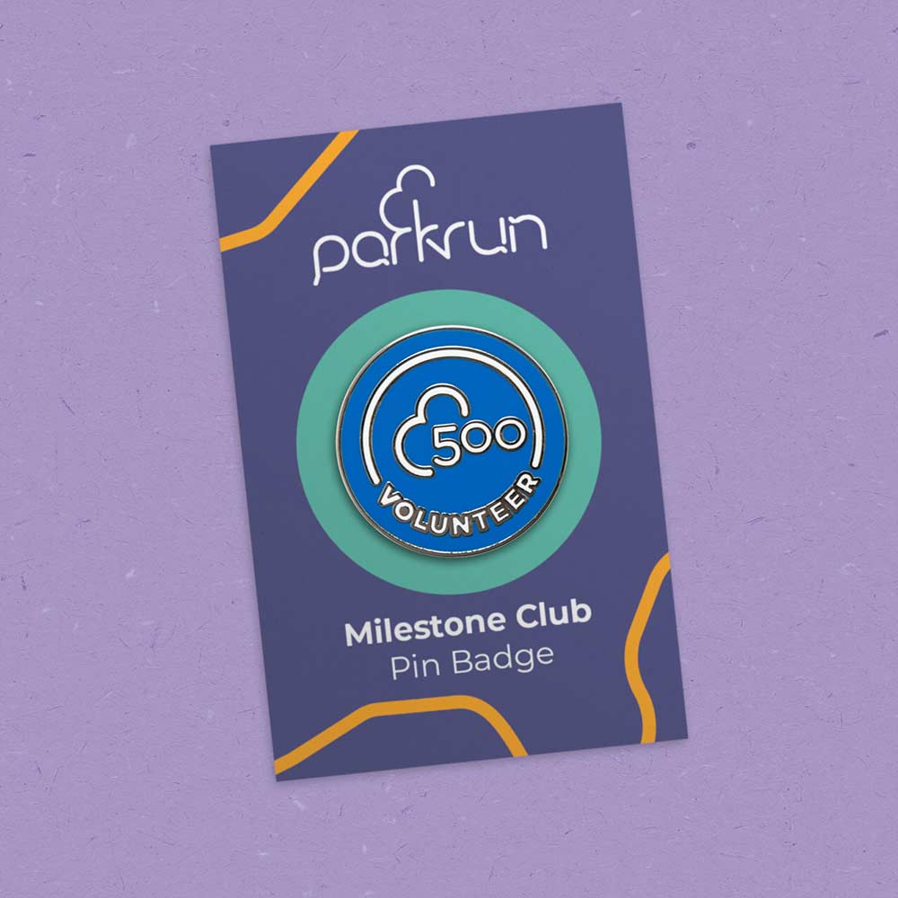 Volunteer 500 Pin Badge