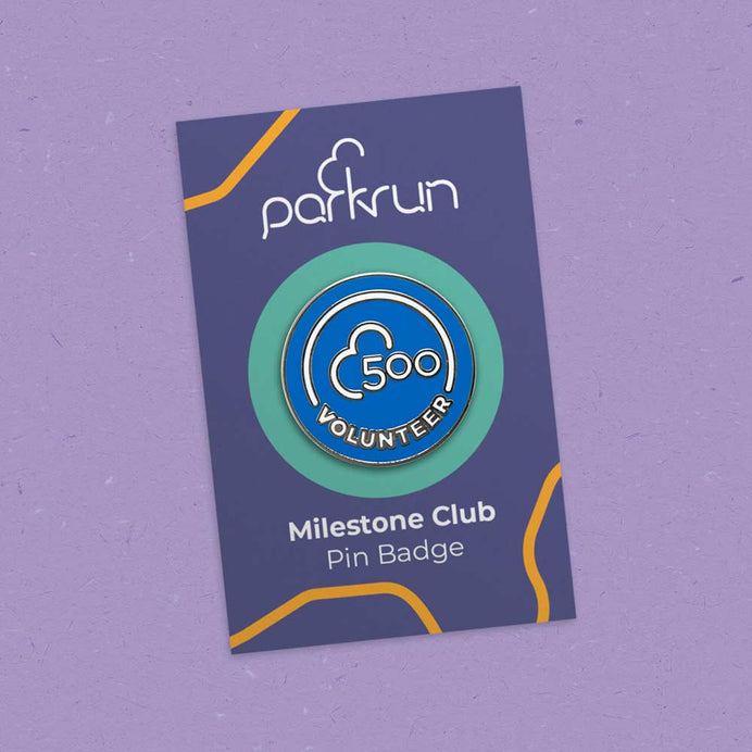 Volunteer 500 Pin Badge